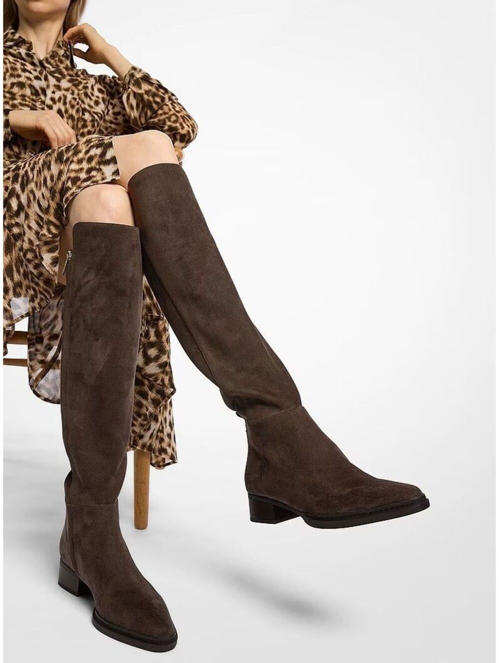 Michael Kors Lex Riding Boots Chocolate 6 ($180)
